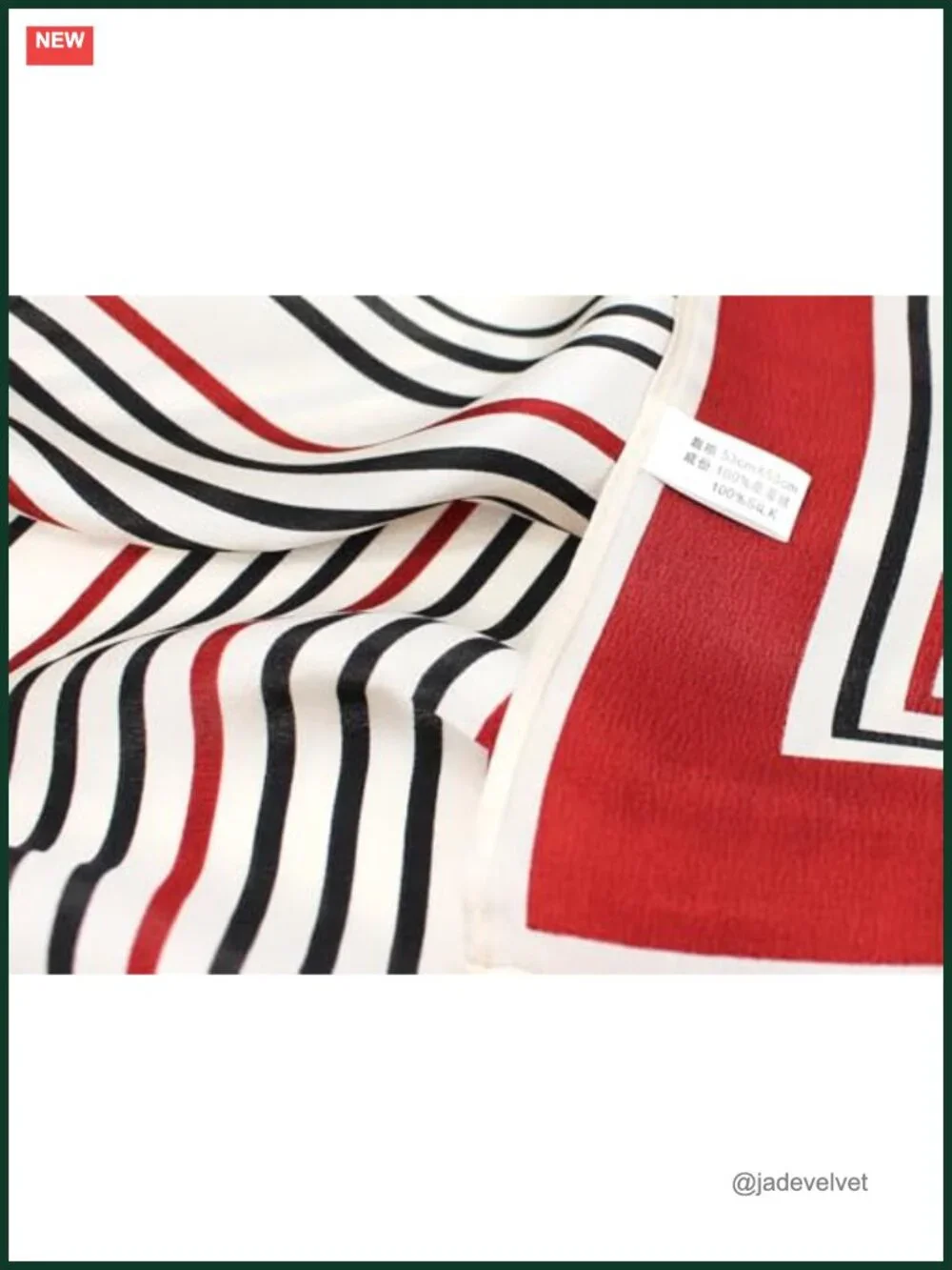 100% Mulberry Silk Square Scarf 21x21 Lightweight Neckerchief Unisex